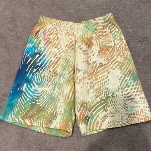 Men’s Pharrell Williams Adidas Hu Patterned Shorts Large